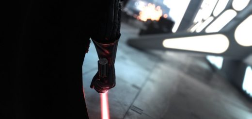Vader and his lightsaber in Battlefront.