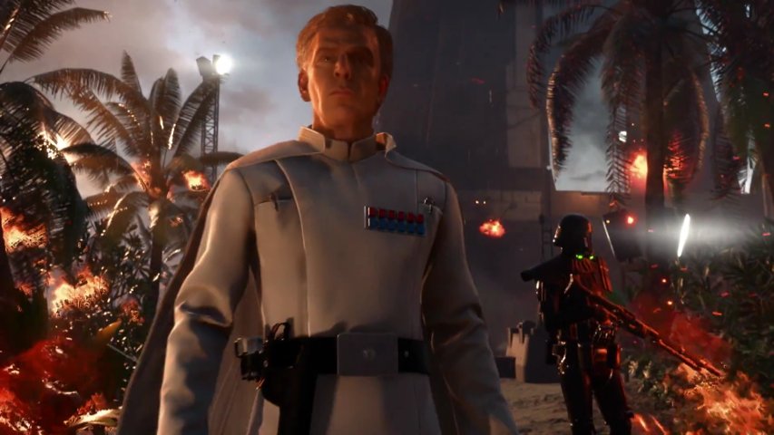Krennic with a pair of death troopers.