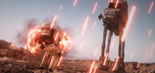 Stormtrooper being attacked in Battlefront. Image by Cinematic Captures.