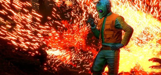 Greedo and a blast in Battlefront. Image by Cinematic Captures.