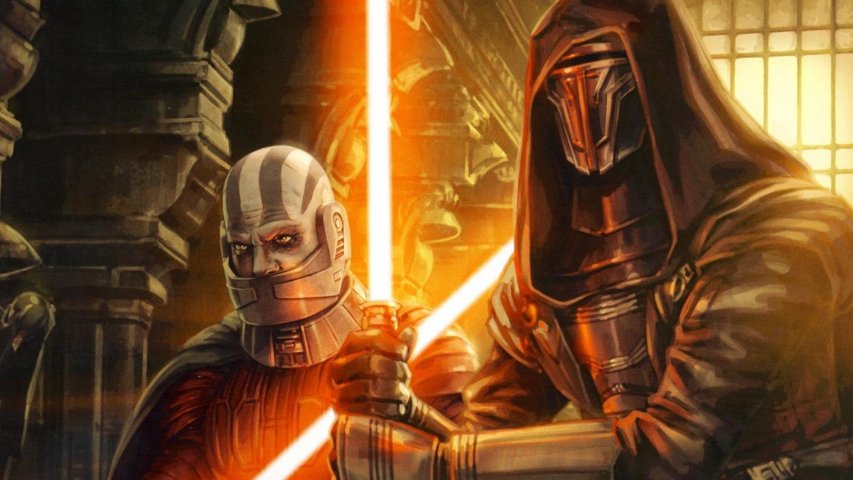 Revan and Malak from the KOTOR series.