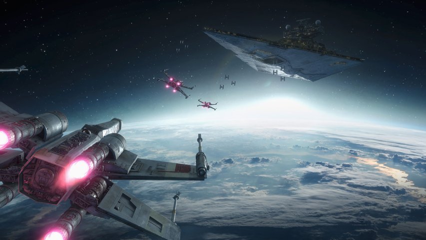 Battlefront X-Wing VR Mission promo shot.