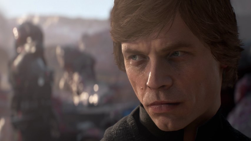 Luke Skywalker in the Battlefront II trailer.
