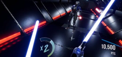 An image from a new Star Wars VR Robo Recall mod.