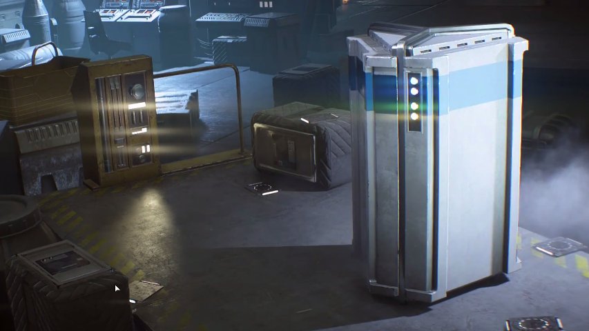 Battlefront II crates unlocking screen.