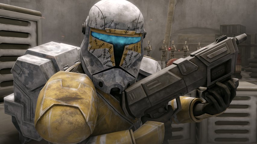 Clone commando Gregor from The Clone Wars TV show.