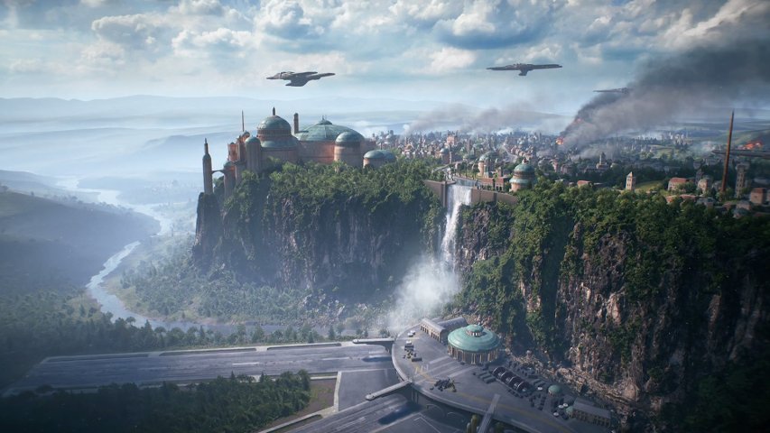 Battlefront II Theed map as revealed in today's The Star Wars Show.